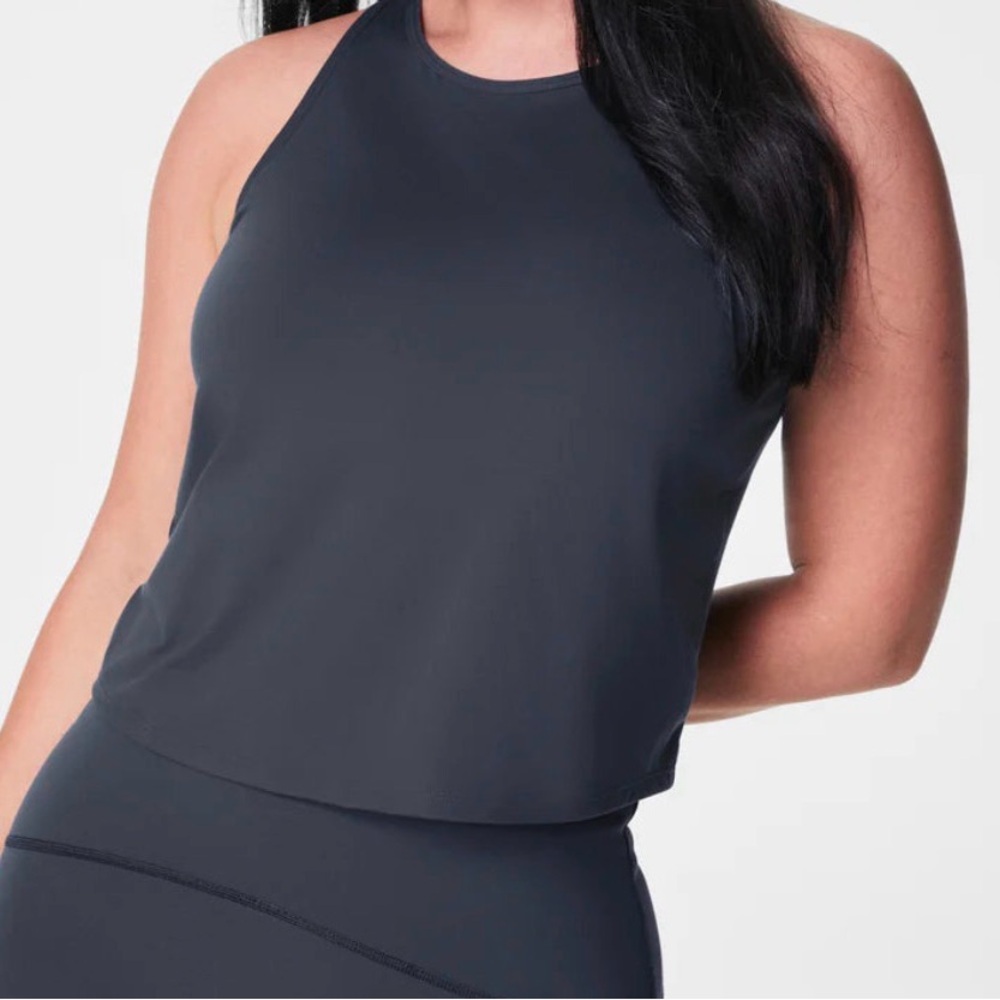 Spanx•Butter Keyhole Tank Dark Storm•Size XS•NWT